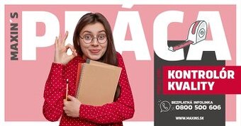 Kontrolór kvality s odmenou 9,5 € na hodinu (p657)