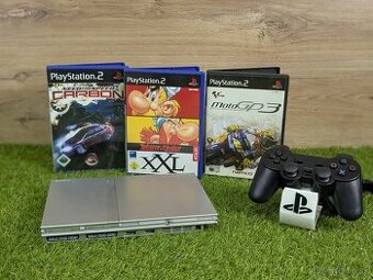 Sony Playstation 2, 1 ovládač, 8MB karta, 3 hry