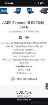 Acer Extanza 15"