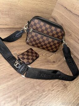 Louis Vuitton trio messenger bag hnedy damier
