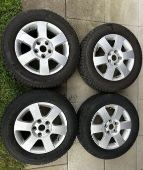 R15 Disky škoda + celoročné pneu - 1