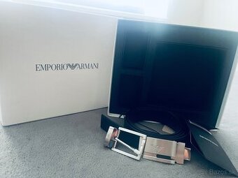 Originál Kožený opasok Giorgio Armani
