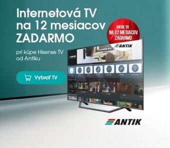 Antik  Tv predplatne na 12 mesiacov voucher
