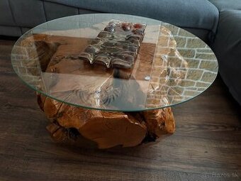 Predám konferenčný stôl masív koreň hruška