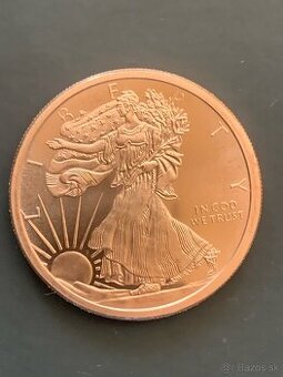 Medená investičná minca Liberty