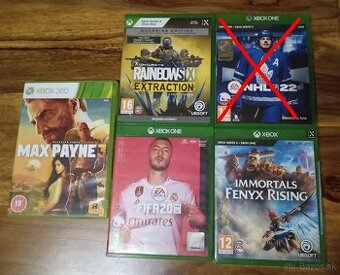Predám hry na Xbox One