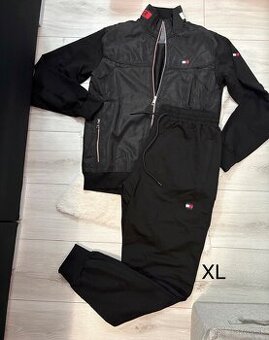 Cierna teplakova suprava Tommy hilfiger