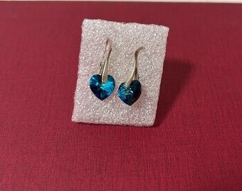 Swarovski srdce 10 mm - striebro