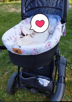 Predám pevný kočiar 3 kombinácia