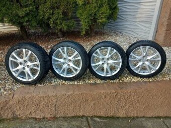 4- obut orig alu disky 4x100 R16 6,5JET50-195/45 Mazda 323