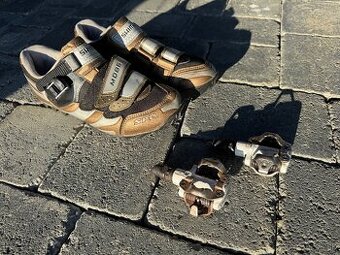 tretry shimano m086 eu39 spd + pedale