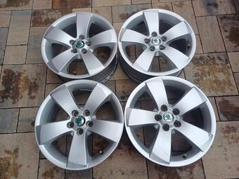hlinikové disky Skoda-Fabia II Scout--61/2Jx16-ET-38--5x100