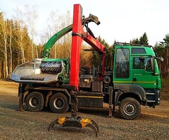 6x6 MAN+HR +štěpkovač 270m3/h 45-56cm JENZ bio dr
