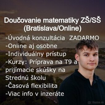 Doučovanie matematiky – matematika ľudskou rečou