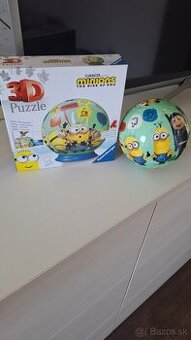 3 D puzzle mimoni originál krabicka