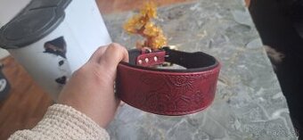 Novy kozeny mohutny obojok