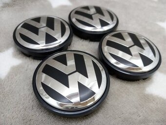 Středové krytky Vw, 56x52mm chrom logo