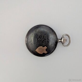 Strieborné vreckové hodinky Omega