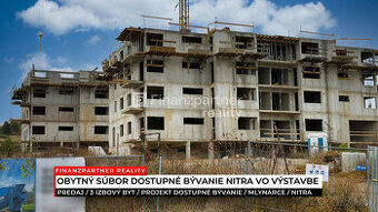 3 izbový byt 78,3 m² v novom projekte, Mlynárce, Nitra