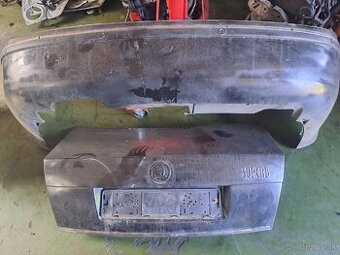 Zadný nárazník + kufor Superb 1