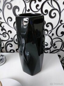 Váza čierna lesklá - 1