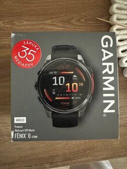 Garmin Fenix 8 47 mm AMOLED Slate Gray Steel/Black Band + pr