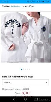 Taekwondo oblečenie