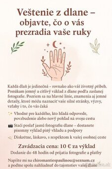 Veštenie z dlane podľa fotografie