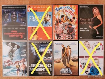 DVD zlacnené na 0,5€