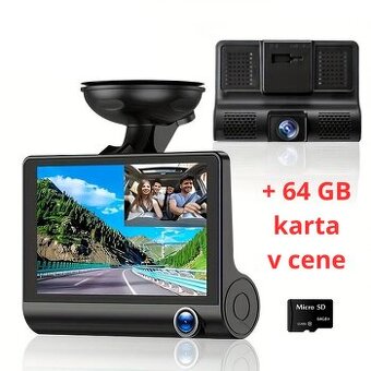 Duálna autokamera + 64 GB SD karta