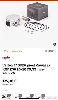 Piest KXF250