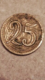 25 halierov Republika Československa 1933