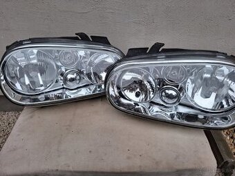 Sklenené predné svetlá golf 4 mk4