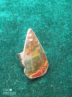 Prsteň s kameňom/ Achát/