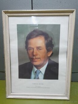 VACLAV HAVEL povodny obraz z 90tých rokoch z uradu.