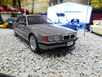 model Auta BMW E38 750 IL šedá farba Otto mobile 1:18