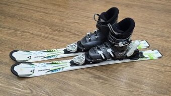 Detské lyže Fischer 90 + Lyžiarky Rossignol