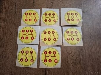 Nálepka schéma radenia Škoda 120/130