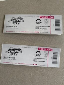 Senecke leto - vstupenky