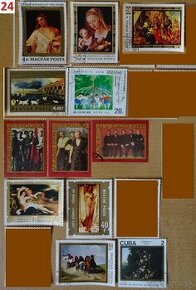 Nádherné poštové známky UMENIE 2