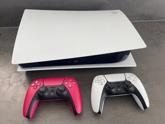 PlayStation 5 s mechanikou + 2x ovládač + 3 top hry – Komple