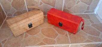 Retro vintage Kufrik box na mc kazety Nové