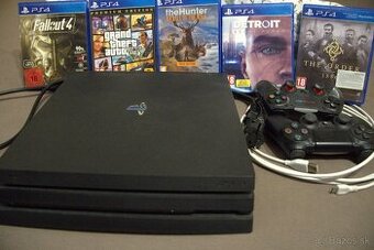 PS4 Pro 1TB + ovládače a 5 hier