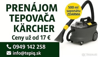 Prenájom tepovača KARCHER PUZZI 10/1 požičovňa