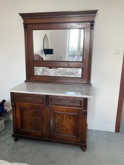 Starozitny toaletný stolik so zrkadlom - 1