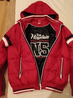 Pánska,teplá zimná vetrovka s kapucou XXL-stav novej