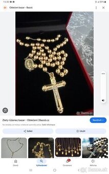 Koupím zlatý ruzenec