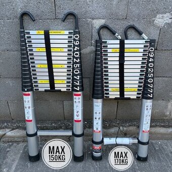 ☘️ [AKTUÁLNE] - Teleskopický hliníkový rebrík 6,2m + HÁK