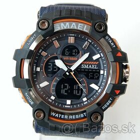 SMAEL 8079 Dual-Time - pánske vodotesné športové hodinky