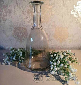 Hodnotné, starožitné krištáľové/ sklenené vázy/ karafy